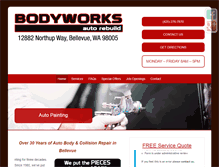 Tablet Screenshot of bodyworksautorebuild.com